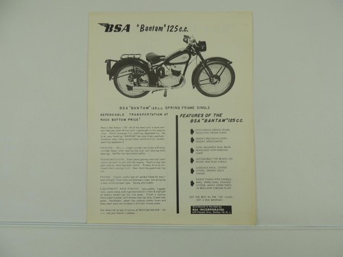 Vintage bsa bantam 125 - 125, 150