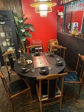 Commercial smokeless Hot pot tables and Restaurant chairs. Job lot for £12,000