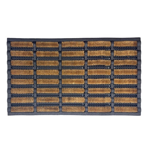 Natural coir door mat - natural,