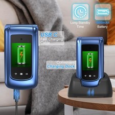  Senior Mobile Phone Simple for Elderly, Basic Cell Phone with Large Buttons