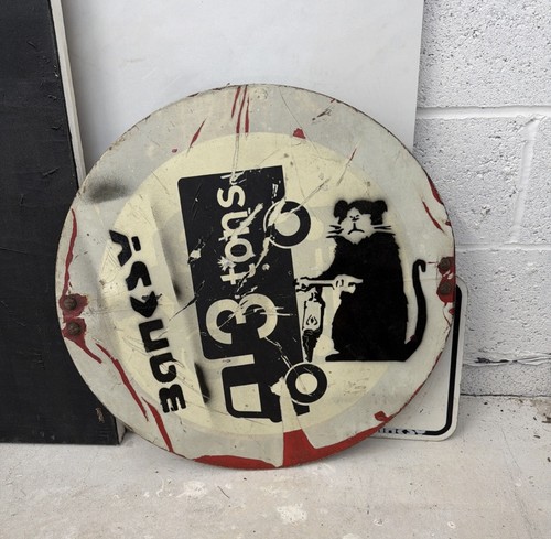 Banksy original road street - road,