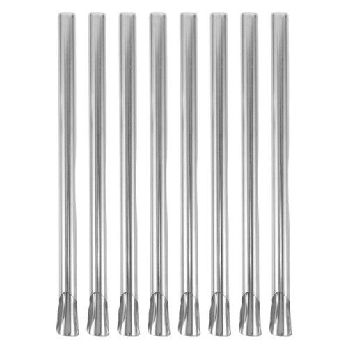 8pcs reusable stainless steel - 8pcs,