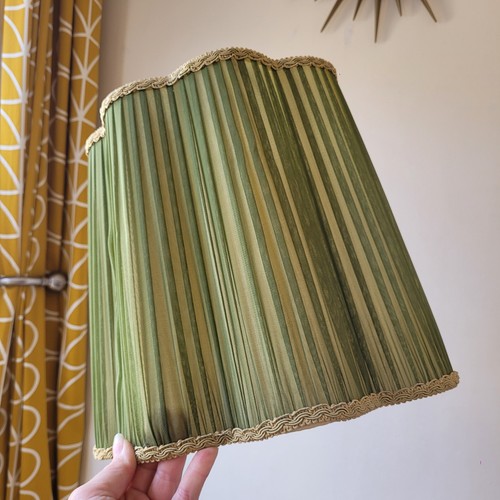 Vintage green pleated - green,
