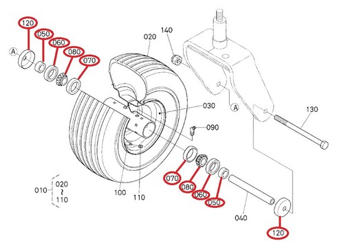 Front wheel repair - wheel, parts