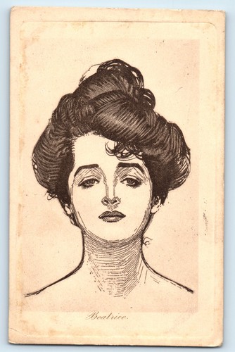 Postcard beatrice james - beatrice,