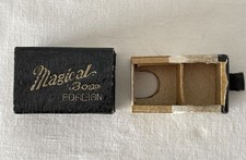 Vintage Magical Box Magic Trick Gimmick Box Marked Foreign Age / Maker Unknown
