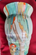 Rare Art Deco BESWICK  WARE VASE  Circa 1930 8"x 6". Small Chip on The Rim