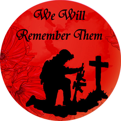 Poppy badge remembrance day - badge,