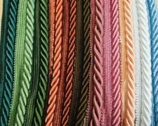 10mm Flanged Classic Cord Barley Twist Rope Piping Braid Trim Per Metre or 20m