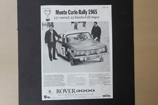 Original 1965 magazine advert: ROVER 2000 P6 frame-ready wall-art 