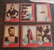 Vintage 1978 Topps Superman The Movie Trading Cards Red x21