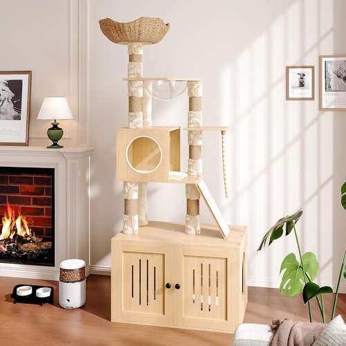 Cat tree tower with - cat,