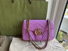 Pink Gucci Marmont Medium Bag