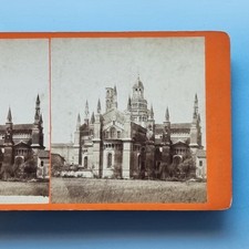 Pavia Stereoview C1870 Real Photo Italy La Certosa By Broghi