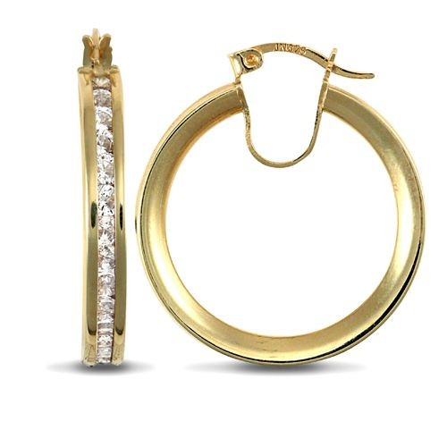 Creole earrings 9ct - earrings, yellow