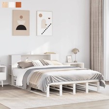 Double Slatted Bed Frame with