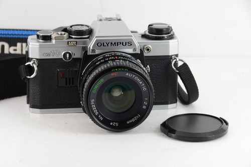 Olympus om10 film camera - film, 28mm