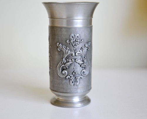 Vintage german pewter - pewter, beaker