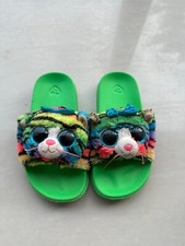Ty Fashion Beanie Boos Cat Tigerly Slippers Slider UK Size 11 EU 30 Flip Flops