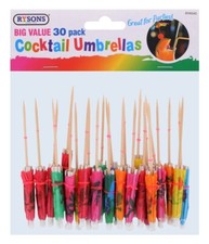 30pk Cocktail Umbrellas Party Drink Decoration Umbrella Birthday Wedding Jubilee