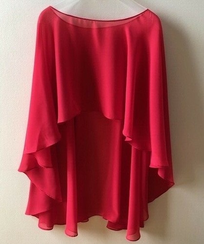 Floaty red chiffon waterfall