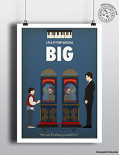 BIG - Minimalist Movie Poster by Posteritty Minimal Print Tom Hanks Zoltar Art