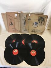 5 x 12" 78 RPM Record Collection Job Lot D.B His Masters Voice VGC Opera