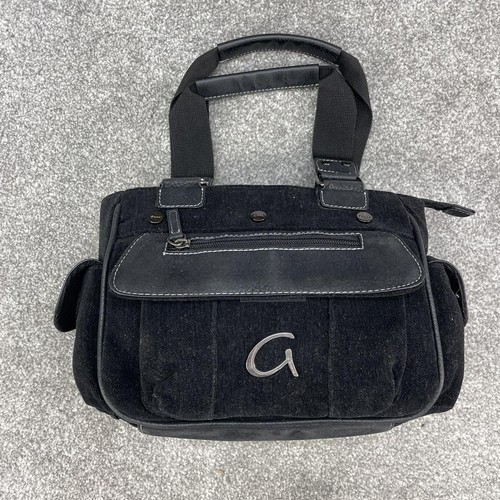 Gionni black corduroy handbag - corduroy,