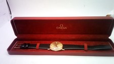 OMEGA De Ville Men's 9 ct Gold Case Leather Strap Watch.