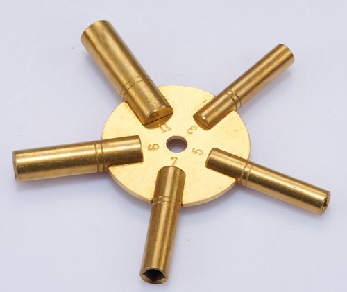 Clock spider keys - , brass