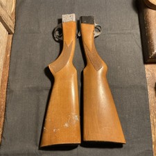 2 X Single Barrel Hammer Shotgun Stocks, Poss Lampstands
