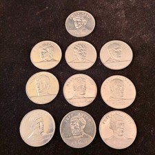 10 ESSO 1970 WORLD CUP COINS 