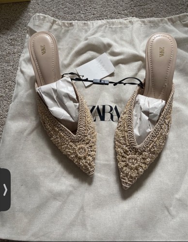 Zara embroidered mule - embroidered, heels