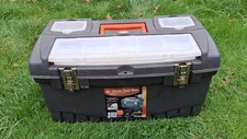 B&Q Toolbox Tackle Box Coarse Fishing DIY Storage Handle Plastic Large 