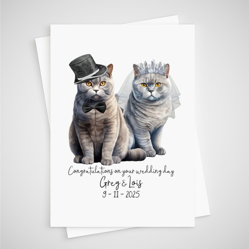 Personalised cat british blue - personalised,