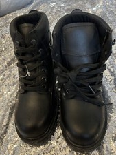 Capps Black Safety Work Boots Shoes Size 5 Eur 38