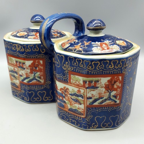 Ironstone china double biscuit - ironstone,