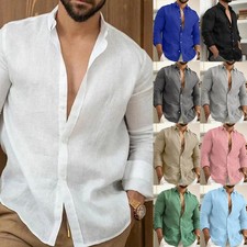 Men's Long Sleeve Blouse Shirt