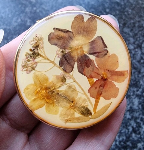Vintage pill box - pill, trinket