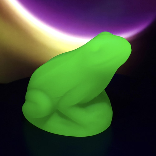 Uranium green frog figurine - uranium,