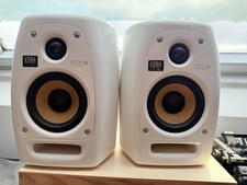 KRK VXT 4 Powered Studio Monitors Pair With Power Supplies And Detachable Grills
