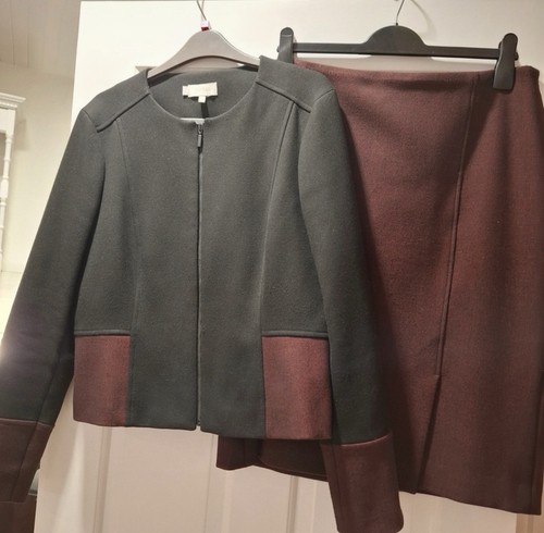 Hobbs black and burgundy - hobbs, skirt