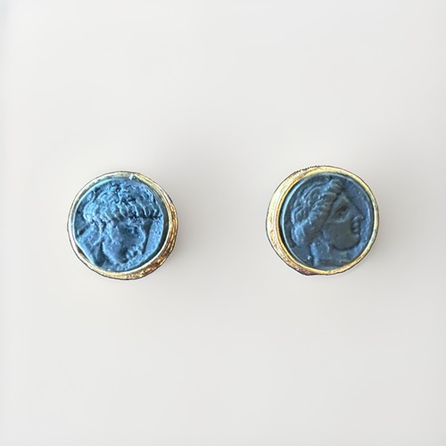Vintage round cufflinks