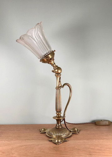 Antique art nouveau brass - art,