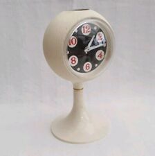 Rare 60s 70s Pedestal Round Sphere Alarm Clock Wind Up  Ball Goldbuhl Incomplete