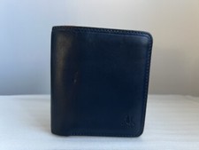 Visconti Mens Piana Steel Blue/Orange Real Leather 3 Card Cash&Coin RFID Wallet