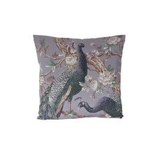 Cushion Cover in Laura Ashley Iris Belvedere 16" Peacock Purple Lilac