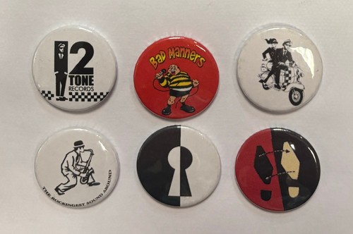 Quality ska retro pin - ska,