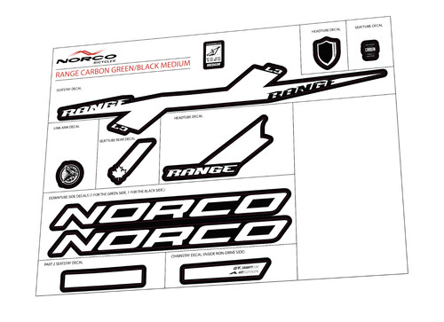Norco range carbon - mtb, frame
