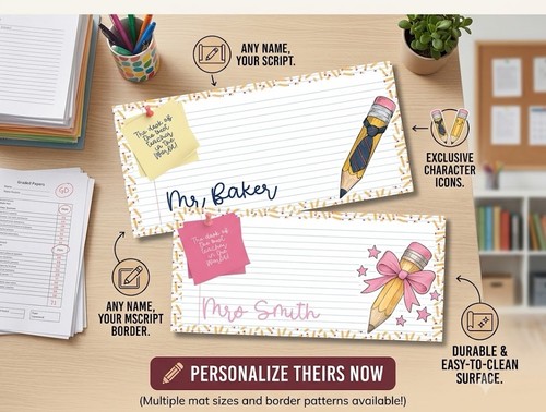 Personalised teacher desk - teacher,